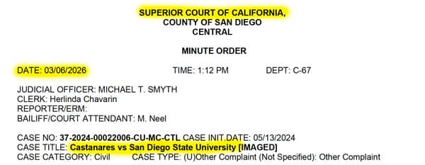 Judge Calls SDSU Lawyer Comments “Uncivil” in LPSD Case